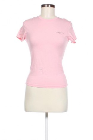 Damski T-shirt Tommy Jeans, Rozmiar S, Kolor Różowy, Cena 252,99 zł
