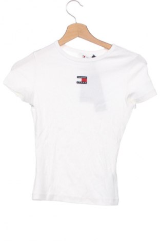 Damski T-shirt Tommy Jeans, Rozmiar XS, Kolor Biały, Cena 268,99 zł