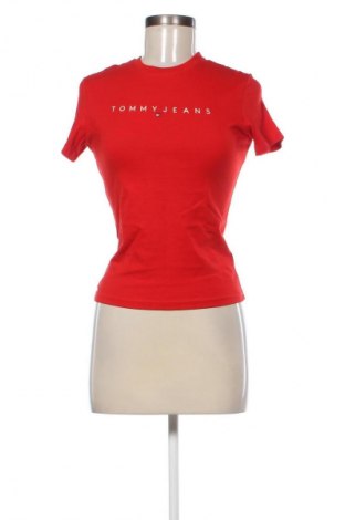 Női póló Tommy Jeans, Méret S, Szín Piros, Ár 22 109 Ft