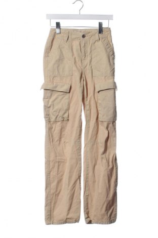 Damskie jeansy Bershka, Rozmiar XXS, Kolor Beżowy, Cena 95,99 zł
