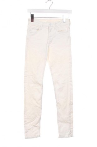 Damskie jeansy H&M, Rozmiar XS, Kolor ecru, Cena 25,99 zł