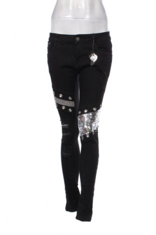Damskie jeansy Unbranded, Rozmiar M, Kolor Czarny, Cena 60,99 zł