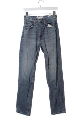 Damskie jeansy Zara, Rozmiar XS, Kolor Niebieski, Cena 62,07 zł