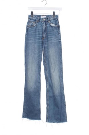 Damskie jeansy Zara, Rozmiar XXS, Kolor Niebieski, Cena 88,99 zł