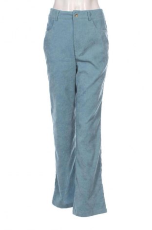 Pantaloni de velvet de femei SHEIN, Mărime S, Culoare Albastru, Preț 43,99 Lei
