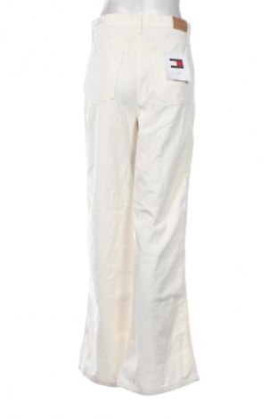 Pantaloni de velvet de femei Tommy Jeans, Mărime L, Culoare Ecru, Preț 229,99 Lei