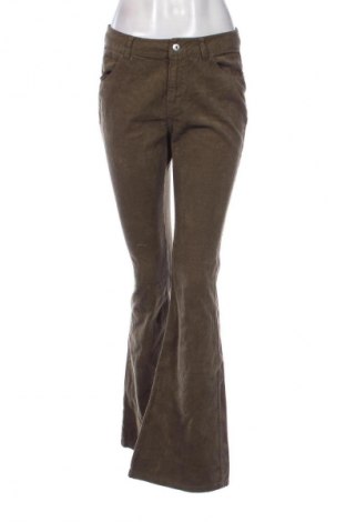Pantaloni de velvet de femei Zara, Mărime S, Culoare Verde, Preț 88,99 Lei