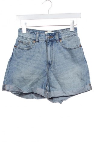 Дамски къс панталон H&M, Размер XS, Цвят Син, Цена 19,99 лв.