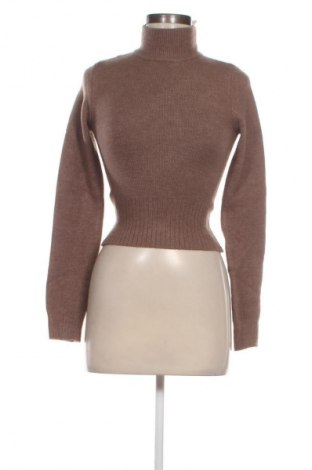 Damski sweter Bershka, Rozmiar S, Kolor Brązowy, Cena 74,11 zł