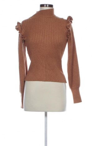 Damski sweter Object, Rozmiar S, Kolor Brązowy, Cena 22,99 zł