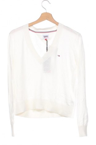 Damski sweter Tommy Jeans, Rozmiar XS, Kolor Biały, Cena 654,99 zł