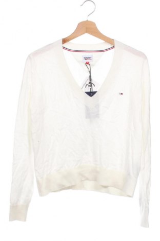 Дамски пуловер Tommy Jeans, Размер XS, Цвят Бял, Цена 144,99 лв.