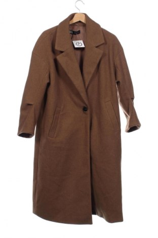 Damski płaszcz Zara Mum, Rozmiar XS, Kolor Brązowy, Cena 222,99 zł