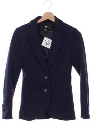Dámské sako  H&M, Velikost XS, Barva Modrá, Cena  209,00 Kč
