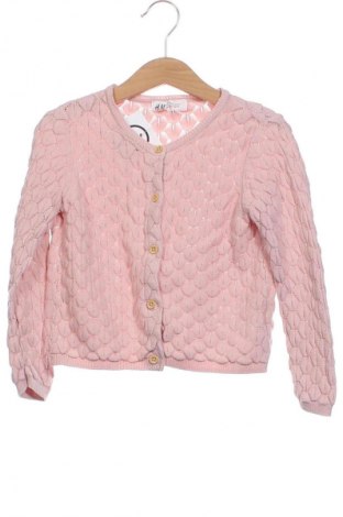 Pulover cu nasturi pentru copii H&M, Mărime 2-3y/ 98-104 cm, Culoare Roz, Preț 43,37 Lei