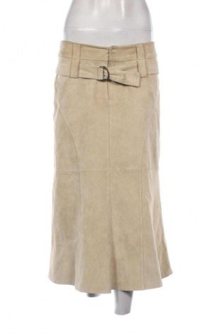 Lederrock Unbranded, Größe M, Farbe Ecru, Preis 11,99 €