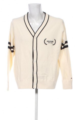 Jachetă tricotată de bărbați Tommy Hilfiger, Mărime M, Culoare Ecru, Preț 455,99 Lei