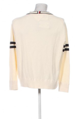 Jachetă tricotată de bărbați Tommy Hilfiger, Mărime M, Culoare Ecru, Preț 455,99 Lei