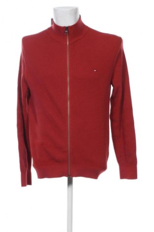 Herren Strickjacke Tommy Hilfiger, Größe M, Farbe Rot, Preis 117,99 €