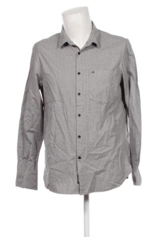 Herrenhemd Calvin Klein, Größe L, Farbe Grau, Preis 34,69 €