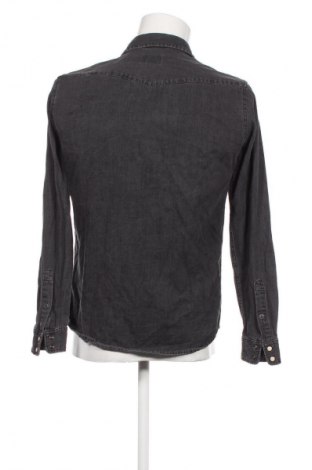 Мъжка риза Pull&Bear, Размер M, Цвят Черен, Цена 10,99 лв.