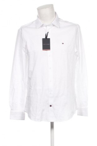 Cămașă de bărbați Tommy Hilfiger, Mărime L, Culoare Alb, Preț 594,99 Lei