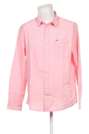 Herrenhemd Tommy Jeans, Größe XL, Farbe Rosa, Preis € 97,99