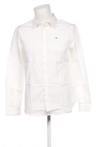 Herrenhemd Tommy Jeans, Größe L, Farbe Ecru, Preis 104,99 €