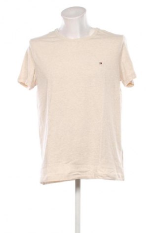 Męski T-shirt Tommy Hilfiger, Rozmiar XXL, Kolor Beżowy, Cena 268,99 zł