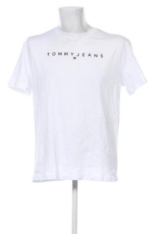 Herren T-Shirt Tommy Jeans, Größe M, Farbe Weiß, Preis 43,99 €