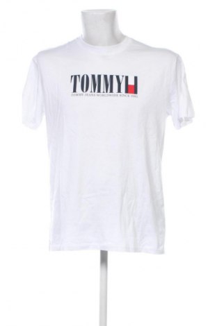 Męski T-shirt Tommy Jeans, Rozmiar M, Kolor Biały, Cena 201,99 zł