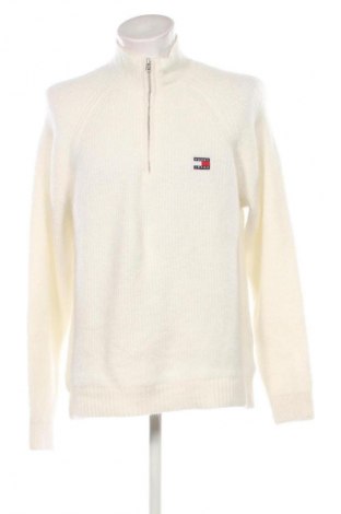 Pulover de bărbați Tommy Jeans, Mărime L, Culoare Alb, Preț 594,99 Lei