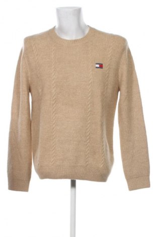 Herrenpullover Tommy Jeans, Größe M, Farbe Beige, Preis 89,99 €