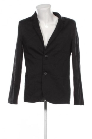 Herren Sakko Fishbone, Größe L, Farbe Schwarz, Preis € 8,99