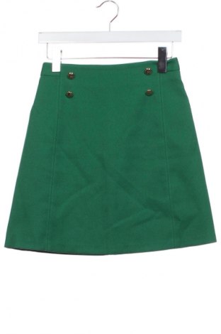 Fustă Zara, Mărime XS, Culoare Verde, Preț 51,02 Lei