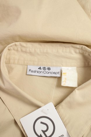 Γυναικείο πουκάμισο 4/5/6 Fashion Concept, Μέγεθος XL, Χρώμα  Μπέζ, Τιμή 18,56 €
