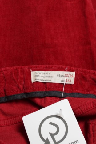 Детски джинси Zara, Размер 13-14y/ 164-168 см, Цвят Червен, Цена 60,00 лв.
