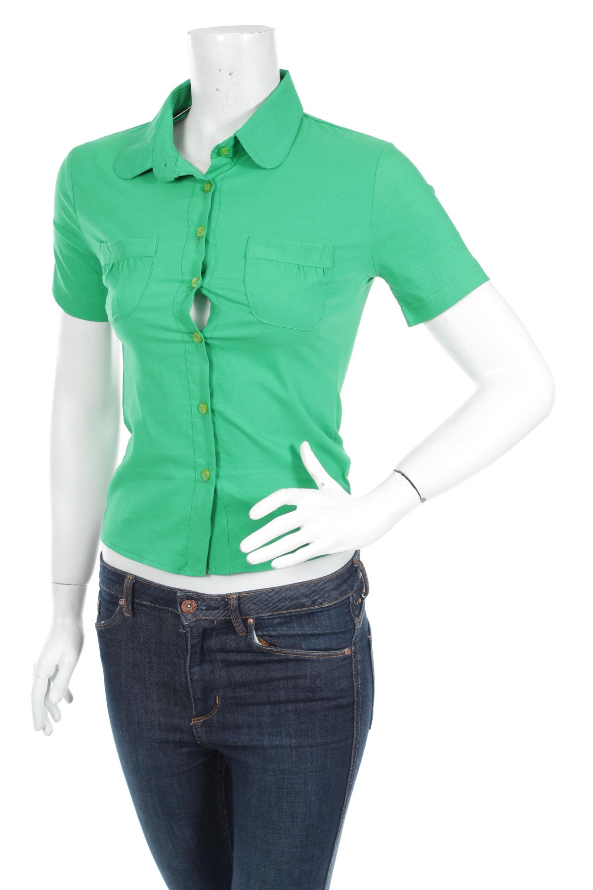 Γυναικείο πουκάμισο, Μέγεθος S, Χρώμα Πράσινο, Τιμή 13,92 €