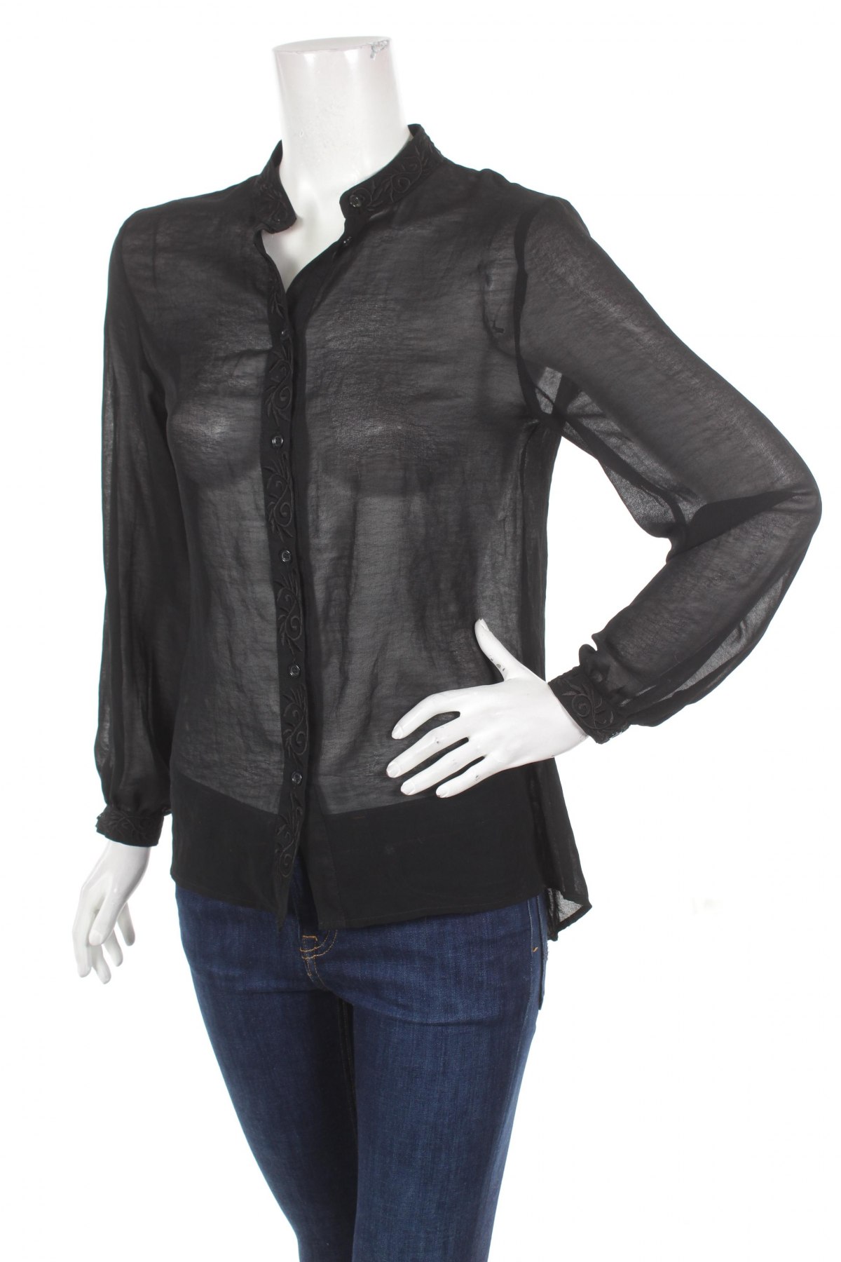 Γυναικείο πουκάμισο Bik Bok, Μέγεθος S, Χρώμα Μαύρο, Τιμή 13,61 €
