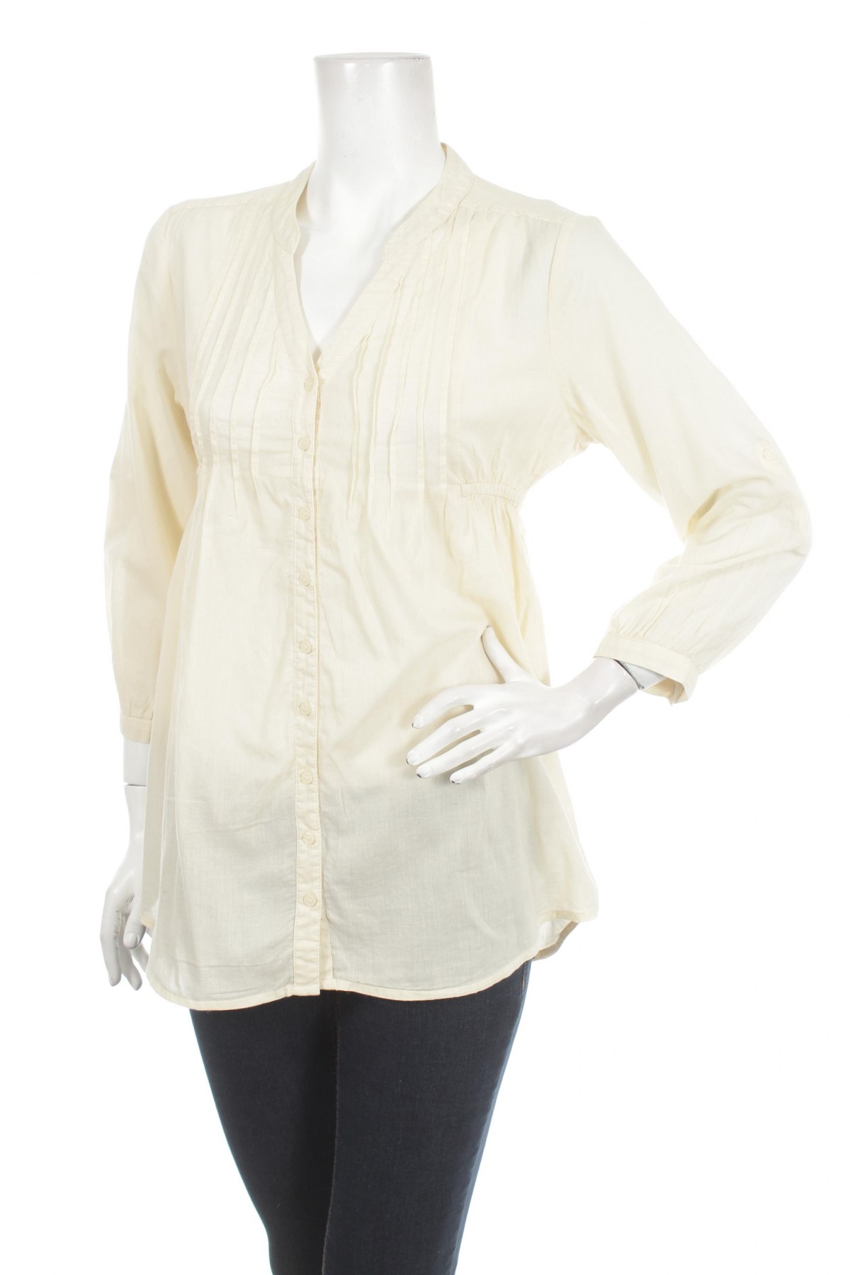 Γυναικείο πουκάμισο Cubus, Μέγεθος M, Χρώμα Εκρού, Τιμή 19,59 €
