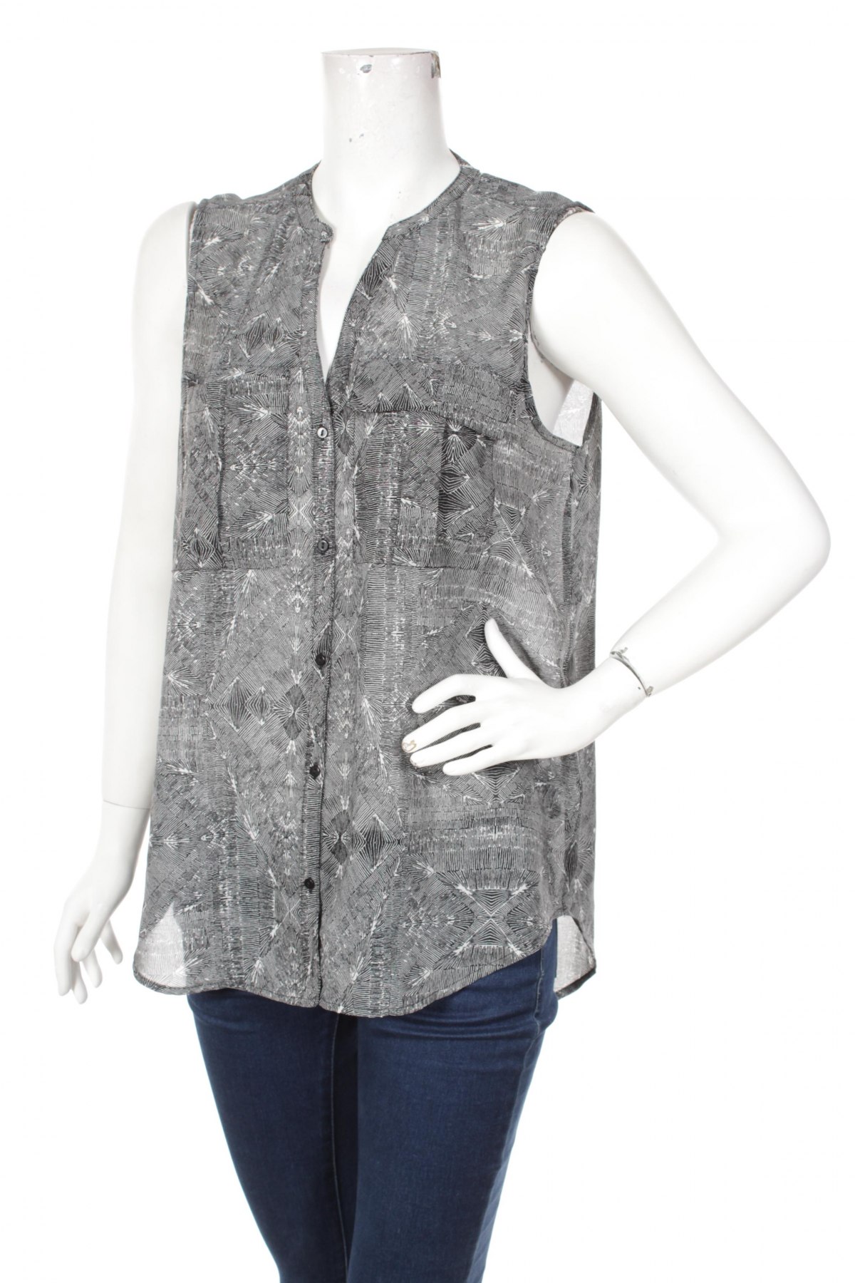 Γυναικείο πουκάμισο Gina Tricot, Μέγεθος L, Χρώμα Γκρί, Τιμή 9,90 €