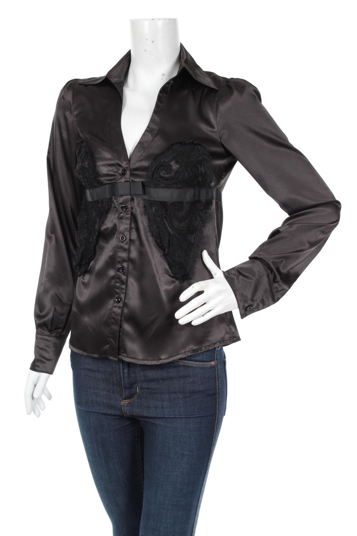 Γυναικείο πουκάμισο Malibu, Μέγεθος L, Χρώμα Μαύρο, Τιμή 19,59 €