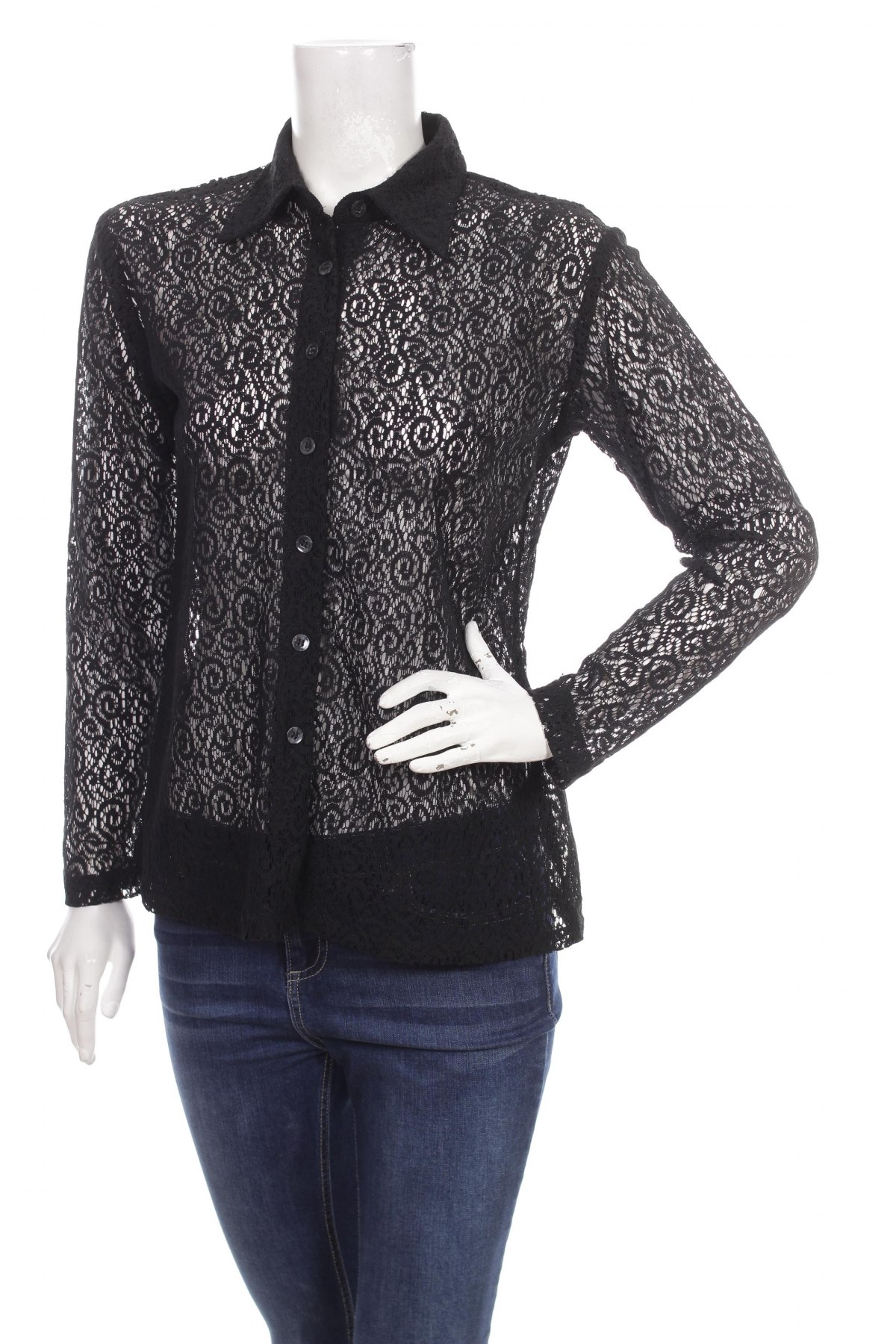 Γυναικείο πουκάμισο Opinion By Spengler, Μέγεθος M, Χρώμα Μαύρο, Τιμή 12,99 €