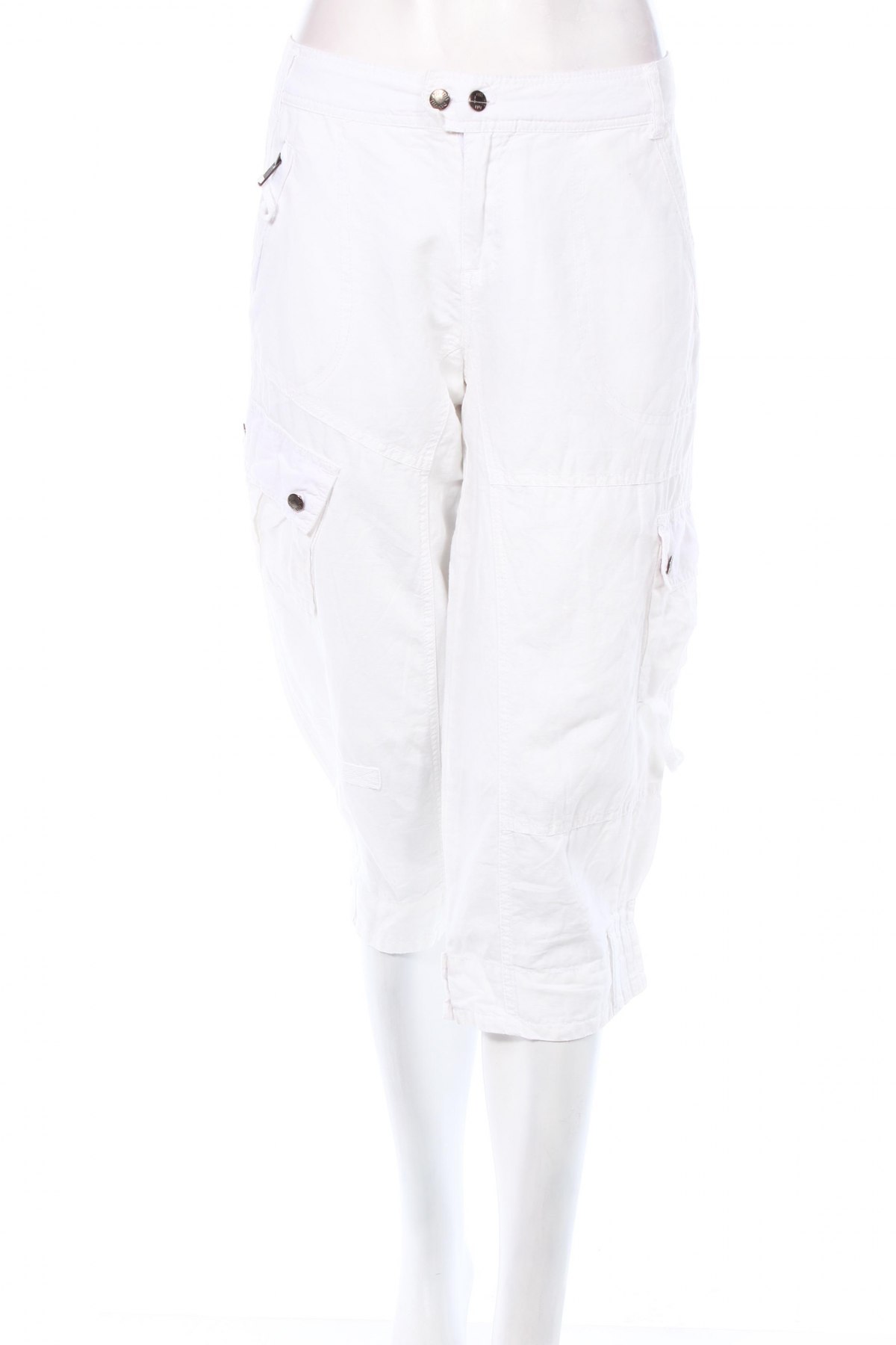 Дамски панталон Nu By Staff Woman, Размер M, Цвят Бял, Цена 22,00 лв.