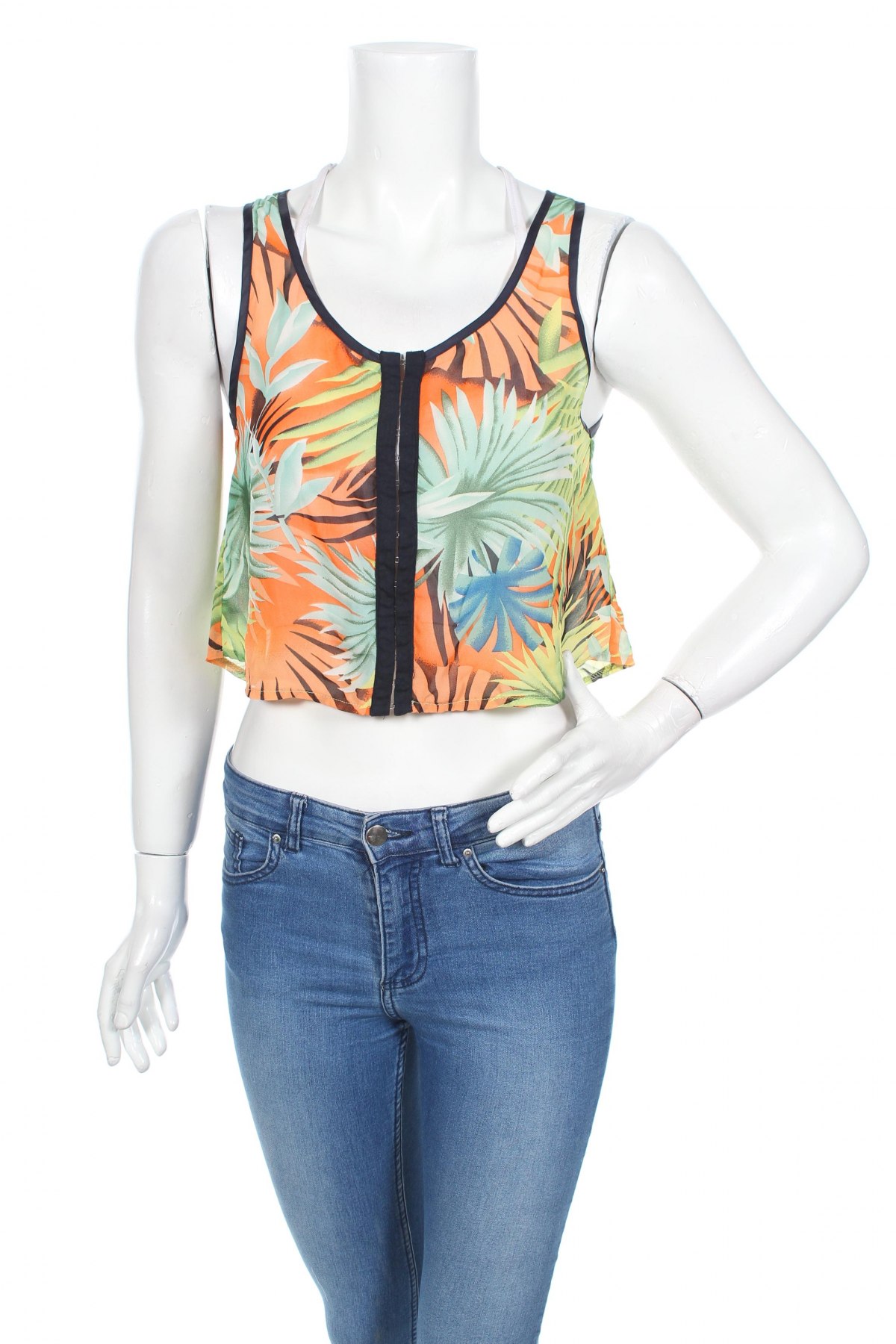 Γυναικείο αμάνικο μπλουζάκι Twentyfourseven, Μέγεθος S, Χρώμα Πολύχρωμο, Πολυεστέρας, Τιμή 1,73 €