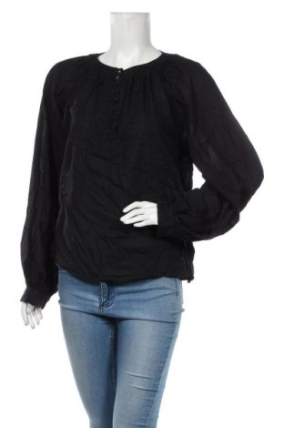 Bluză de femei H&M, Mărime M, Culoare Negru, Bumbac, Preț 30,17 Lei