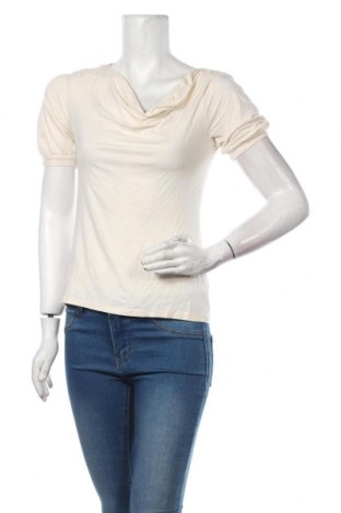 Bluză de femei H&M, Mărime S, Culoare Ecru, 95% viscoză, 5% elastan, Preț 51,73 Lei