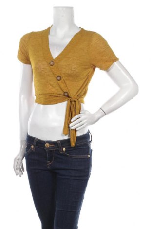 Дамска блуза Pull&Bear, Размер S, Цвят Жълт, Цена 26,00 лв.