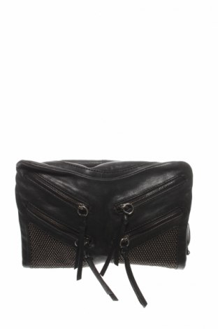 Дамска чанта Zara, Цвят Черен, Естествена кожа, Цена 64,00 лв.