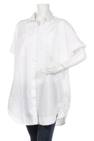 Дамска риза Pieces, Размер M, Цвят Бял, 65% полиестер, 35% памук, Цена 36,40 лв.